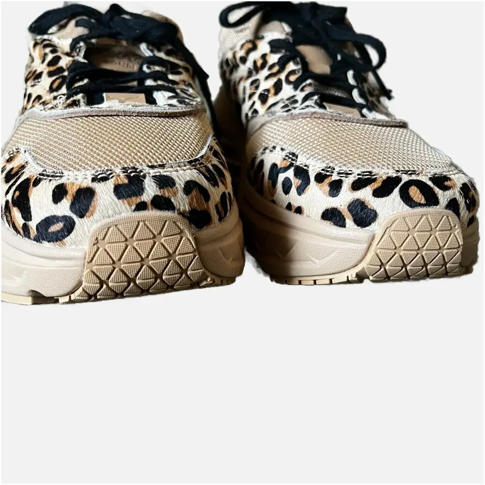 HOKA Engineered Garments x Bondi L Leopard Lace Up Sneaker Mens 10.5 Womens 11.5 - Picture 5 of 8